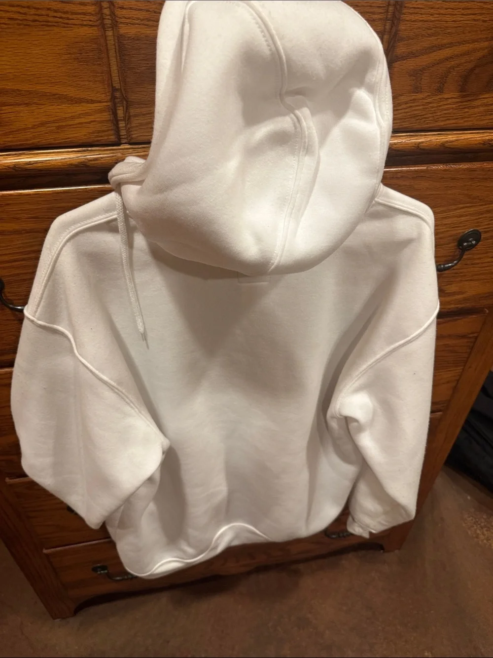 PacSun White Zip-Up Hoodie with Blue 
